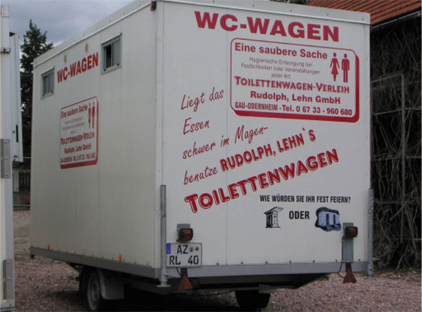VIP-Toilettenwagen groß